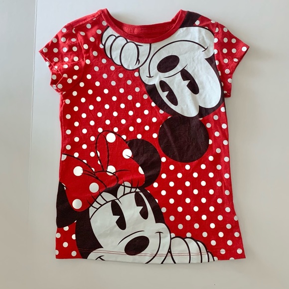 Disney Minnie & Mickey Mouse short Sleeve shirt - Picture 1 of 2